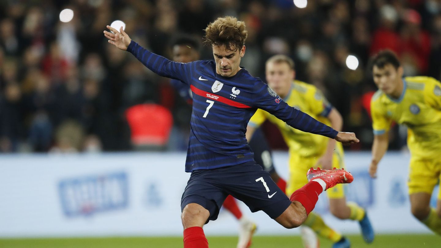 Griezmann, con la selección francesa. (Reuters/Gonzalo Fuentes)