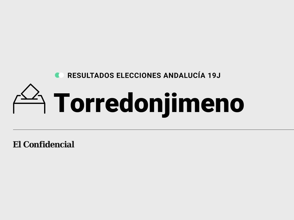 Foto: Resultados en Torredonjimeno, Jaén, de las elecciones de Andalucía 2022 este 19-J (C.C./Diseño EC)