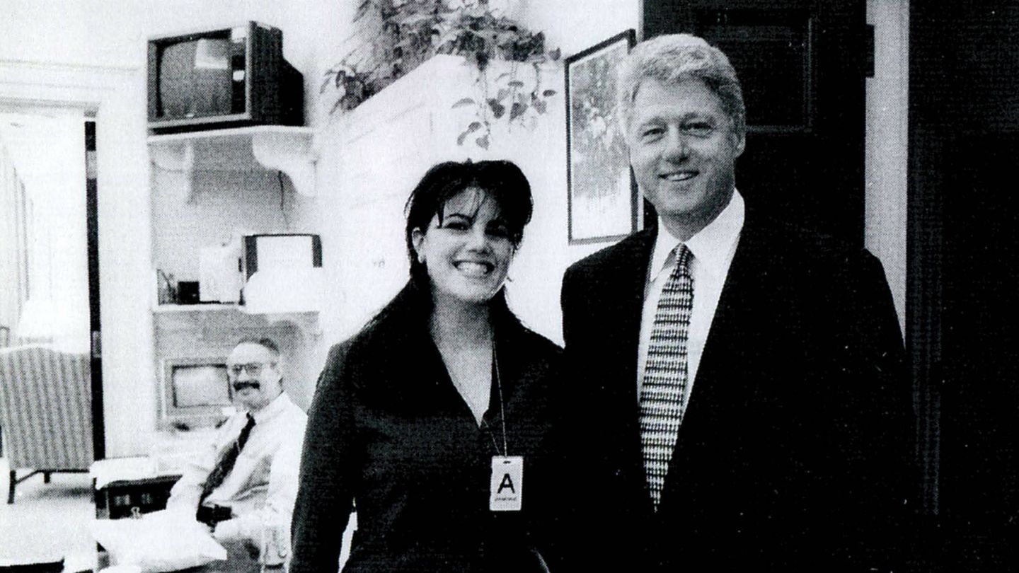 Monica Lewinsky y Bill Clinton. (Getty)
