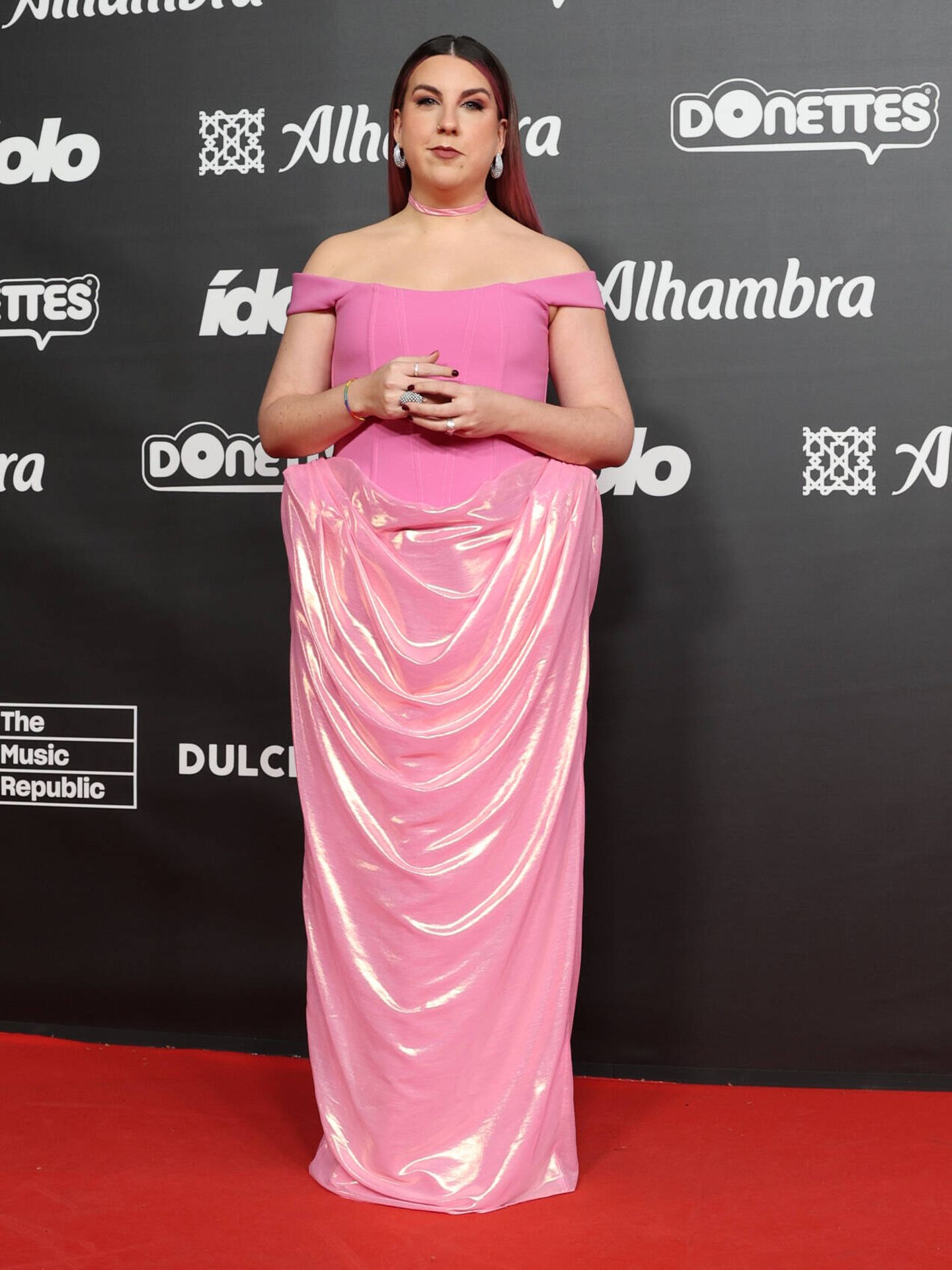 Carolina Iglesias en la alfombra roja de los Premios Ídolo 2024. (Gtres)