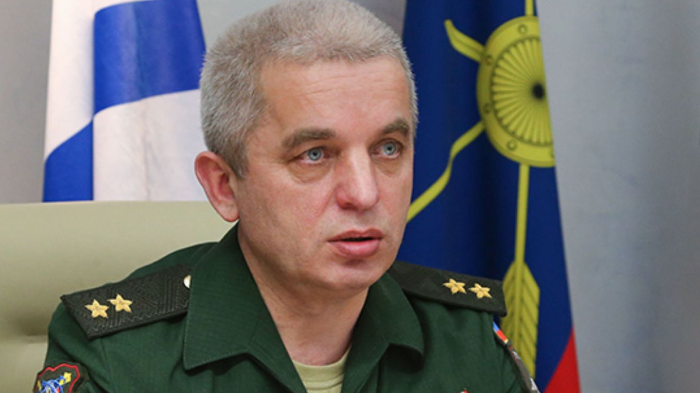 El coronel general ruso Mijaíl Mizíntsev, jefe del Centro de Control de Defensa Nacional de la Federación Rusa. (EFE/ Ministerio de Defensa de Rusia)