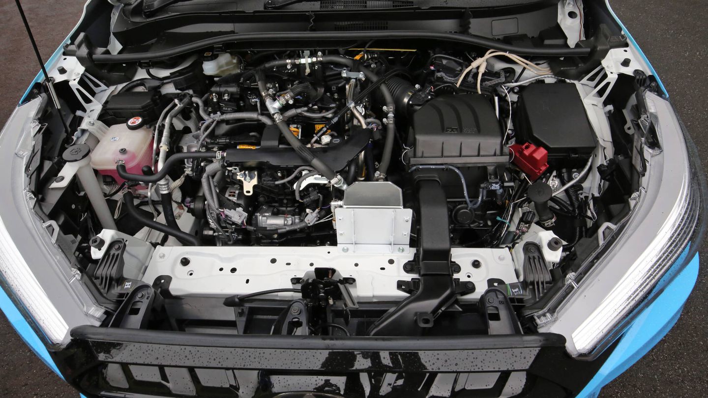 El motor del Corolla Cross H2 funciona con hidrógeno. (Toyota)