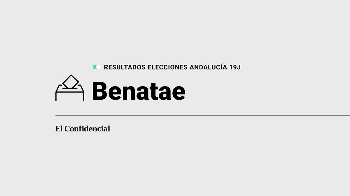 Resultados en Benatae de elecciones en Andalucía: el PSOE-A, partido más votado