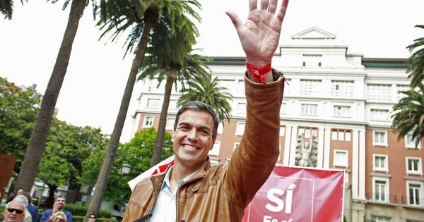 Foto: Acto de campaña de Pedro Sánchez en A Coruña. (EFE)
