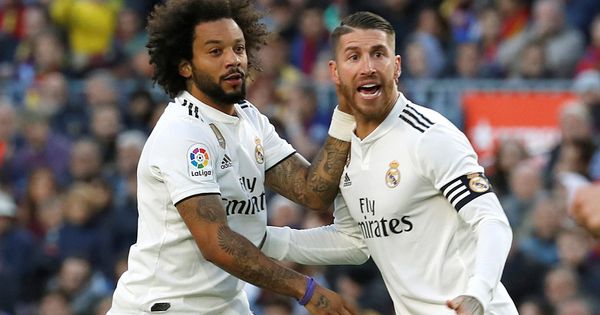 Foto: Sergio Ramos y Marcelo, los capitanes del Real Madrid, durante un partido. (EFE)