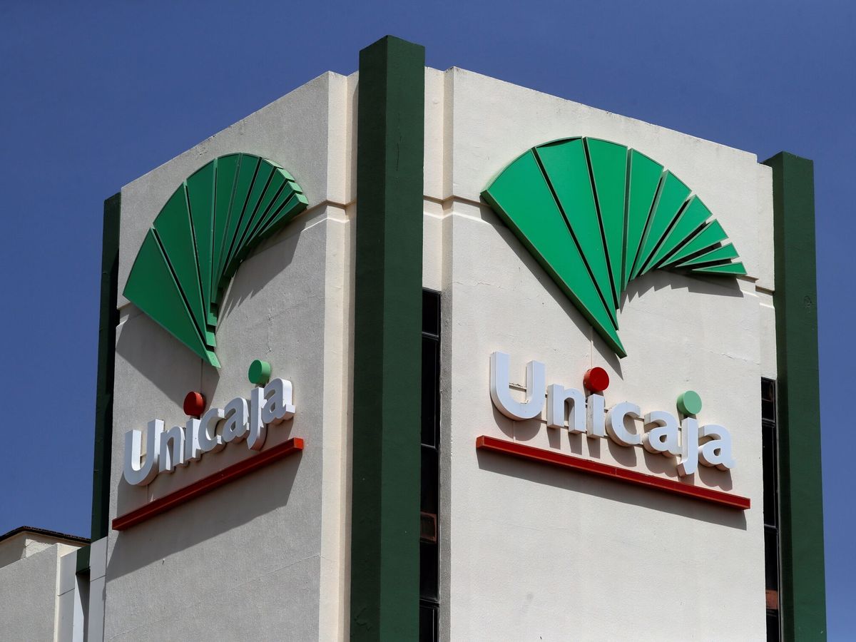Foto: El logo de Unicaja. (Reuters/Jon Nazca)