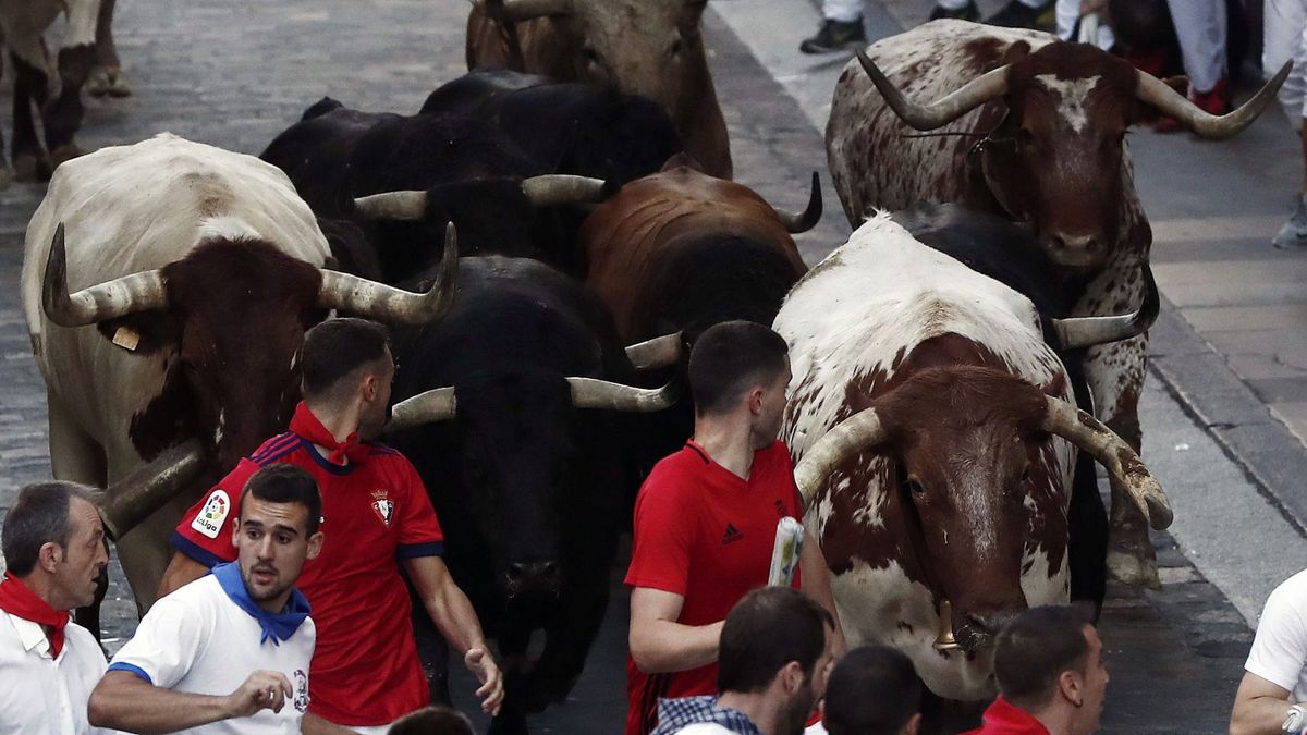 Cuarto encierro de San Fermín: la carrera más rápida con los toros de Fuente Ymbro