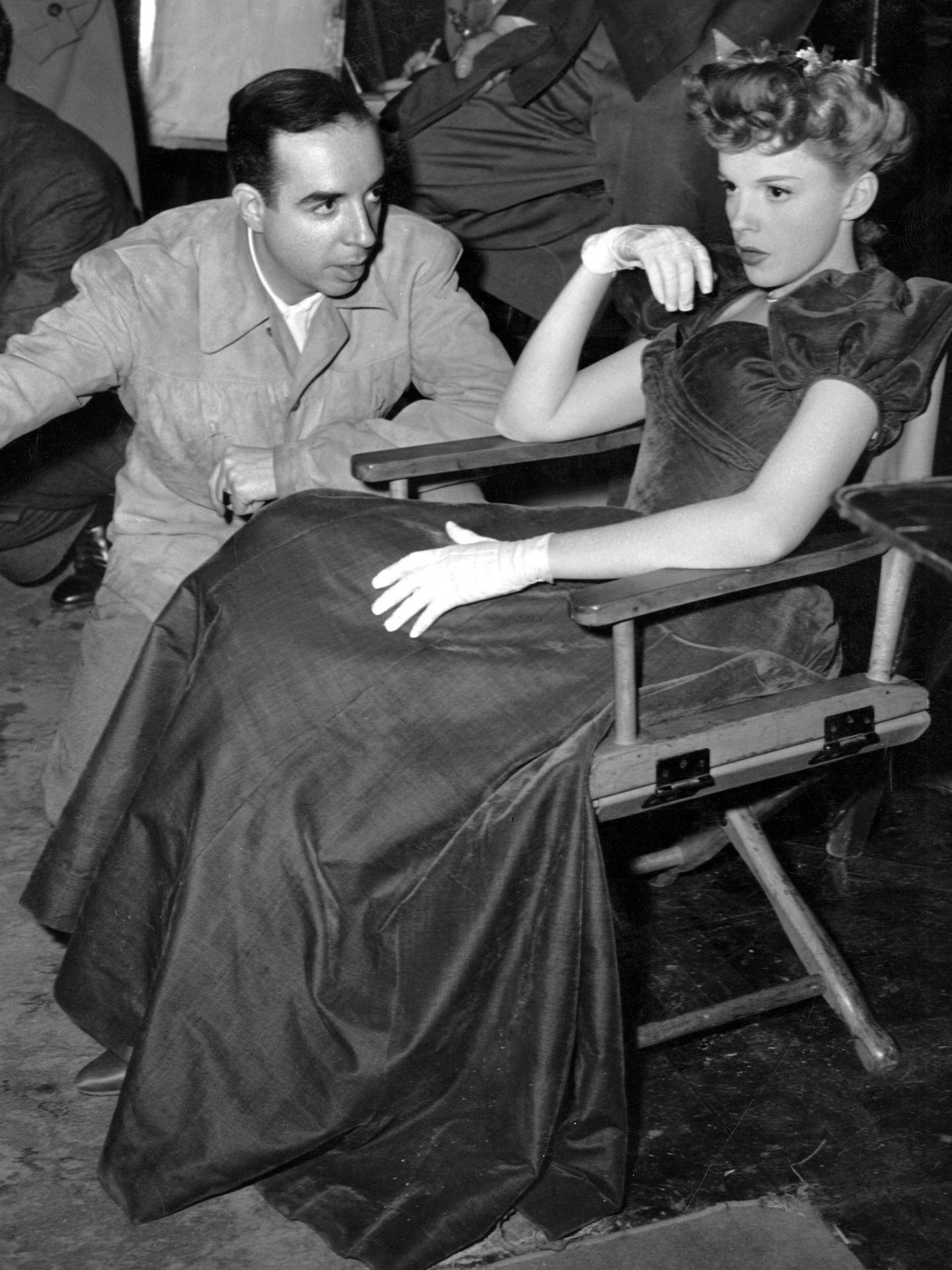 Minnelli y Garland, en el plató de 'Cita en San Louis'. (CP)