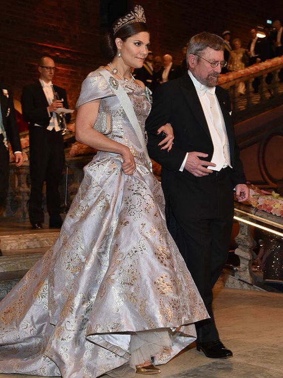 Victoria de Suecia, en la gala de los Nobel en 2016. (Getty)