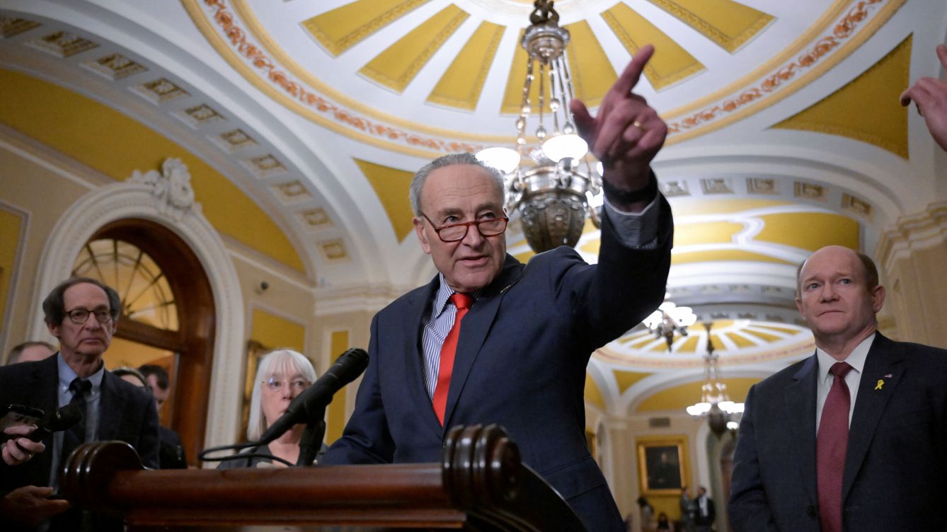 Foto: El líder de la mayoría demócrata en el Senado de EEUU, Chuck Schumer. (Reuters)
