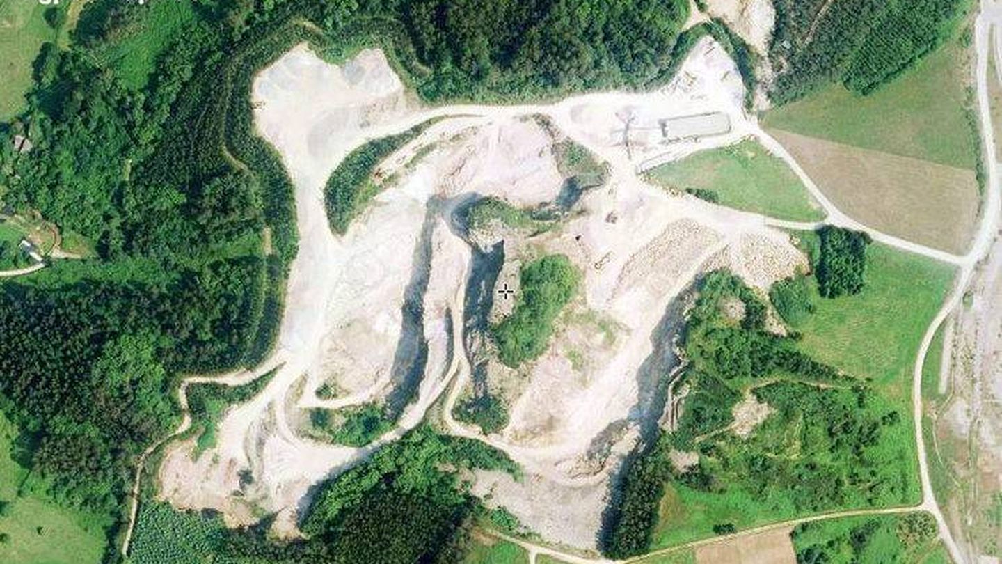 Imagen aérea del yacimiento arqueológico de Mondoñedo en peligro
