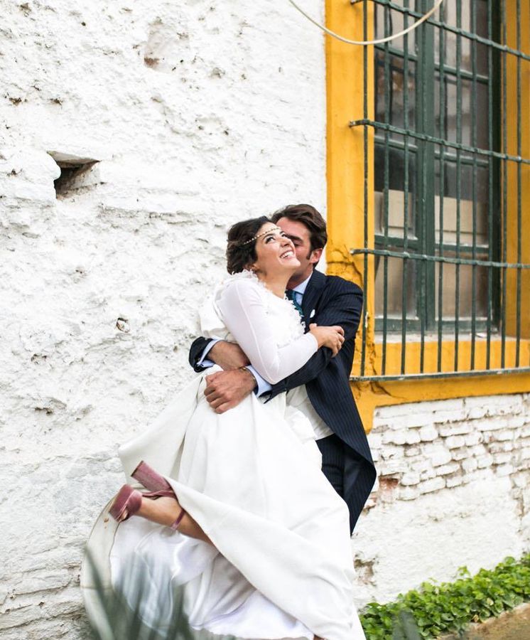 Foto:  Coki y Javier el día de su boda. (Instagram)