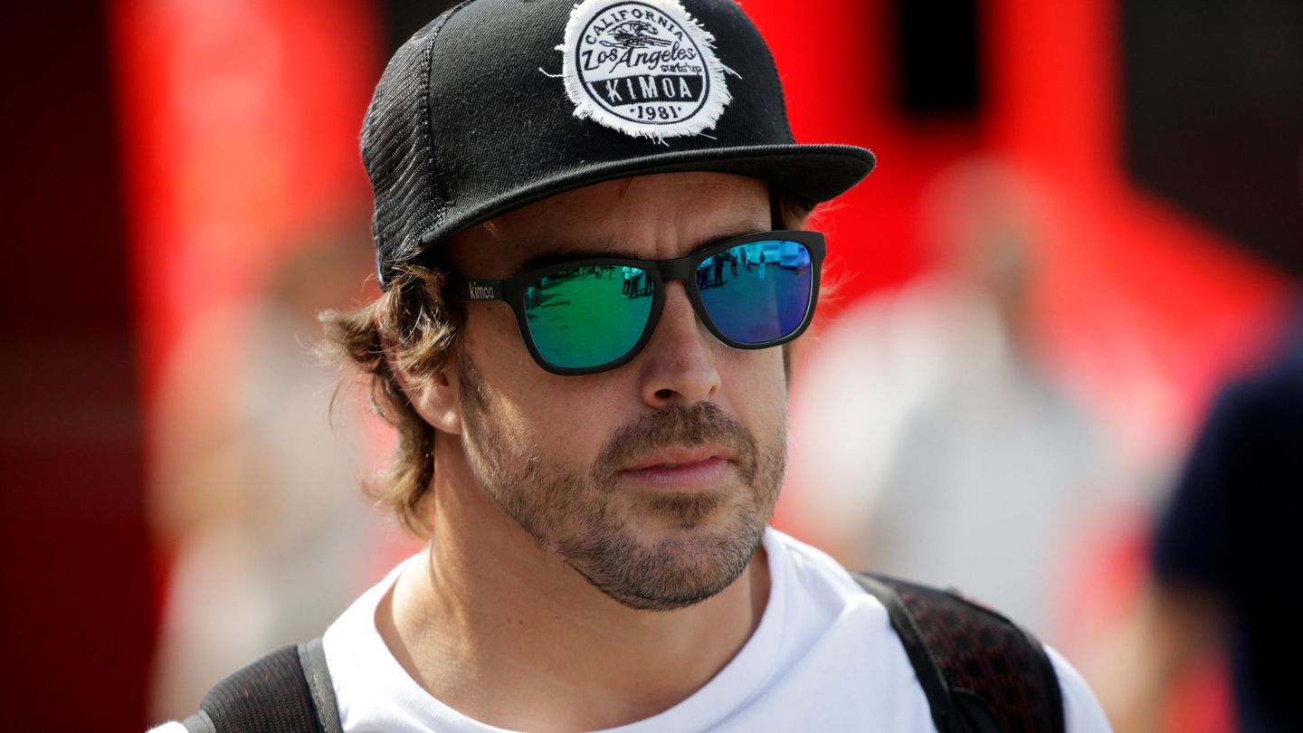 Fernando Alonso este jueves en Monza. (Reuters)
