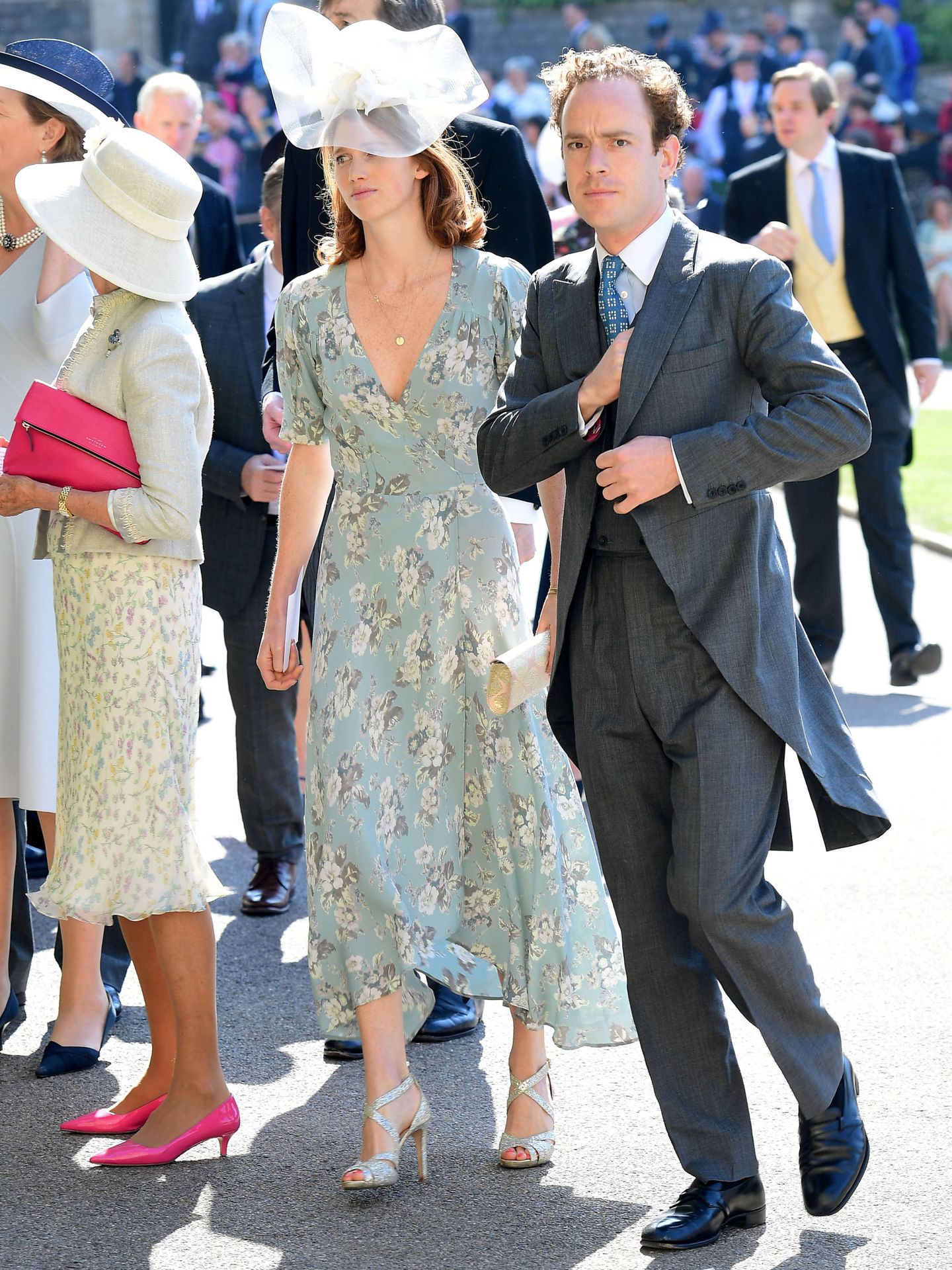 Tom y Laura Inskip en la boda de los duques de Sussex. (Reuters)