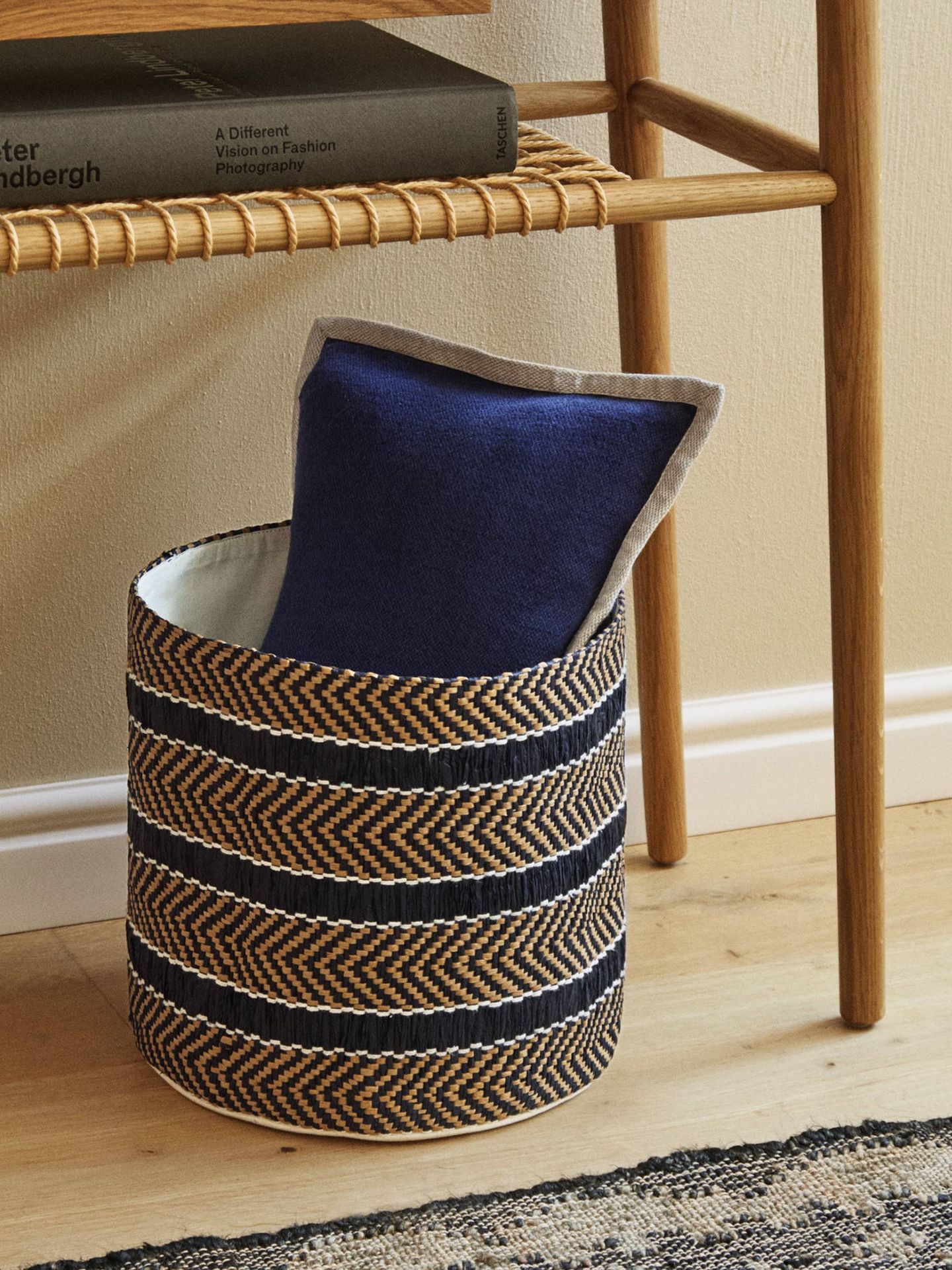 Estas cestas de Zara Home son perfectas para la decoración de tu salón. (Cortesía)