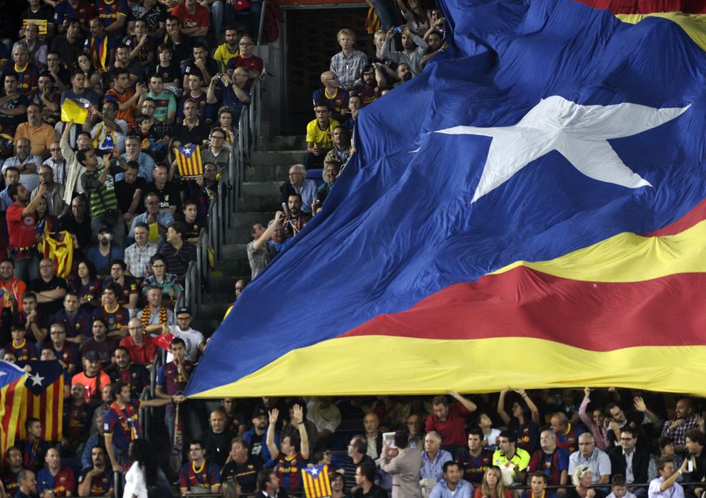 Foto: La bandera independentista volverá a verse en las gradas del Camp Nou.