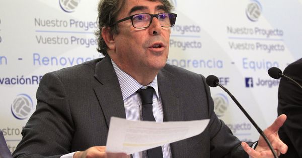Foto: En la imagen, Jorge Pérez, candidato a la presidencia de la Real Federación Española de Fútbol. (EFE)