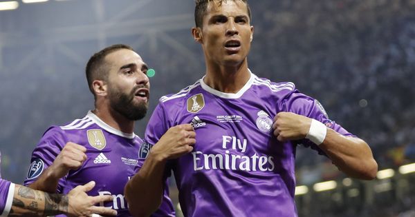 Foto: Cristiano Ronaldo celebra el tanto 500 del Madrid en Champions. (Reuters)