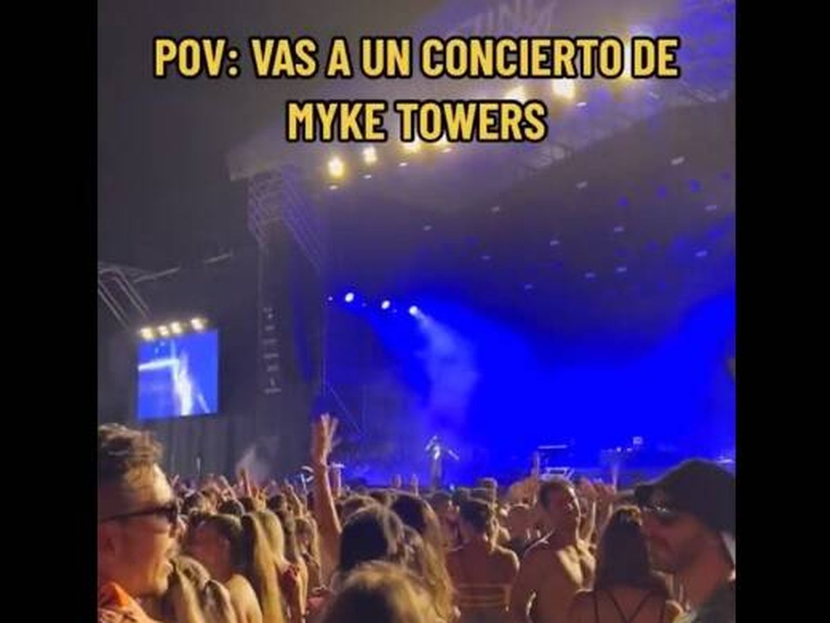 Foto: El cantante Myke Towers pide en un concierto que las mujeres fieles levanten la mano y lo que sucede al final explota las redes. (Twitter)