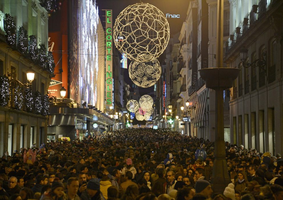 Foto: Navidad en la calle Preciados de Madrid