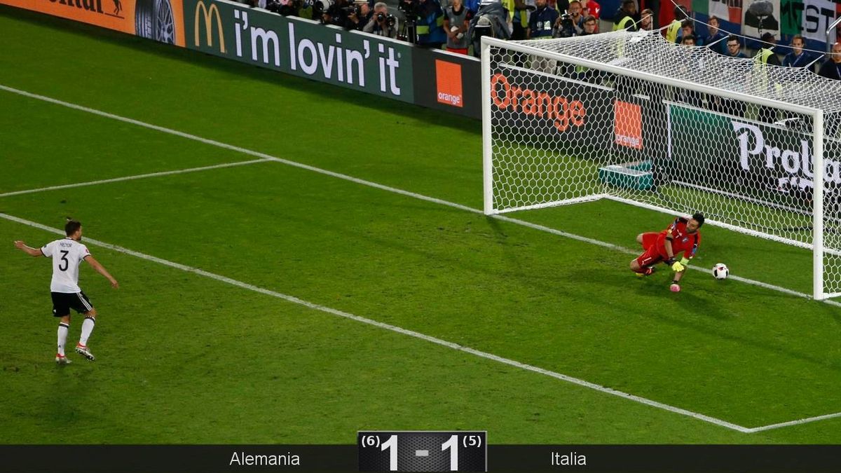 Alemania se sacude su maldición y derrota a Italia en una increíble tanda de penaltis