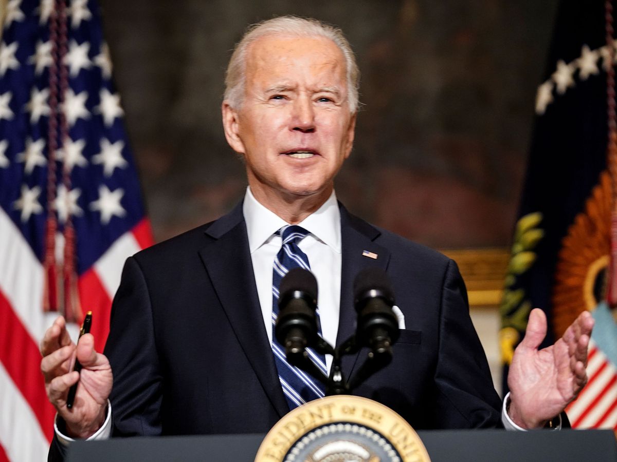 Foto: El presidente de EEUU, Joe Biden, durante el anuncio de la cumbre. (Reuters)