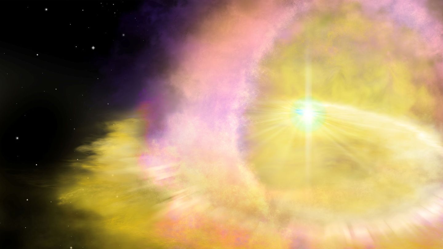 Ilustración de una supernova realizada por un artista. (Reuters/Aaron Geller)