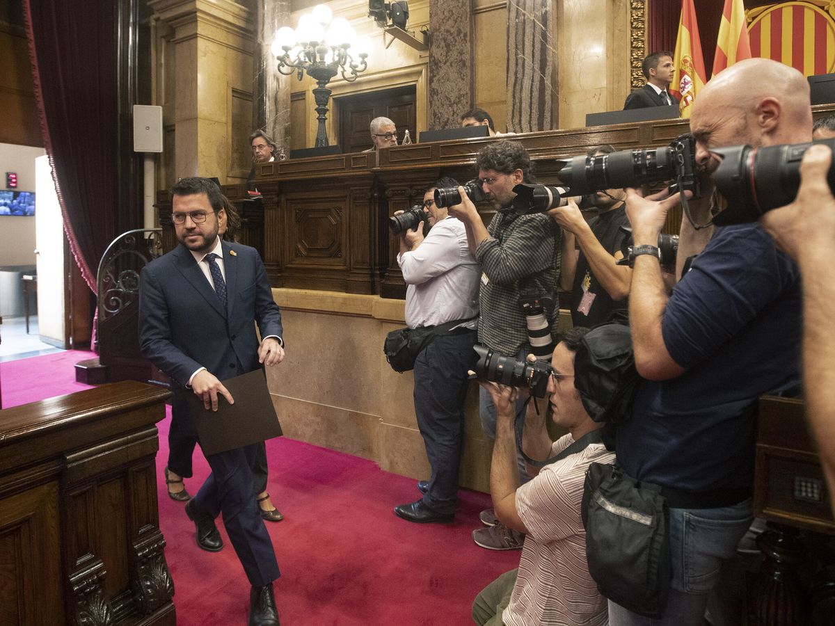 Foto: El presidente de la Generalitat, Pere Aragonés. (EFE/Marta Pérez)
