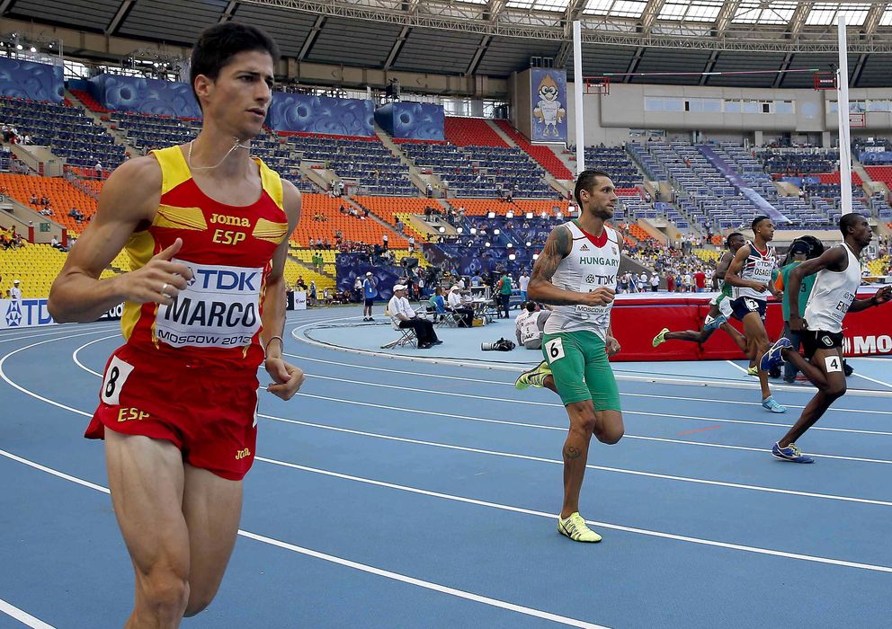 Foto: Luis Alberto Marco, en las eliminatorias de 800 metros lisos (Efe).