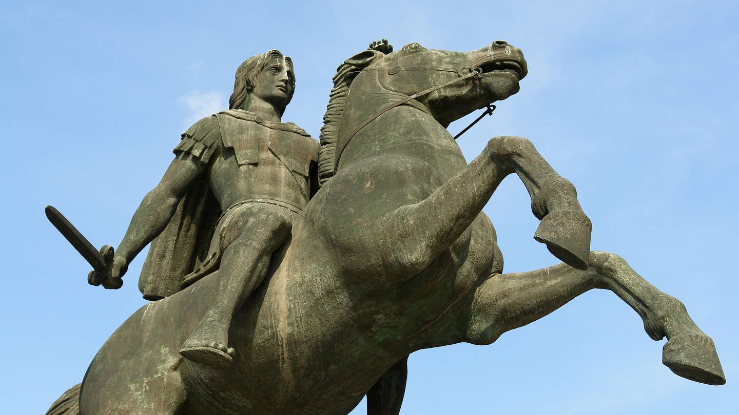 Estatua de Alejandro Magno en Tesalónica.