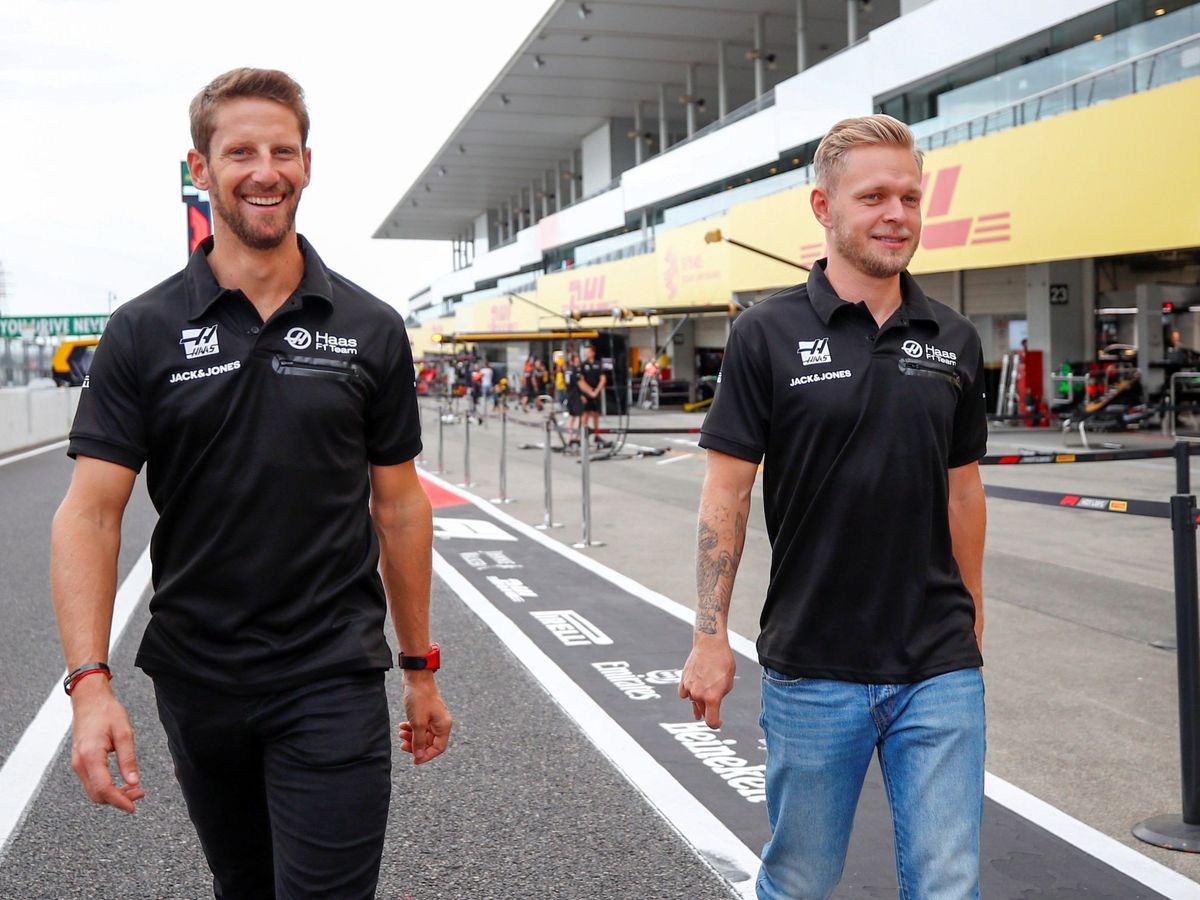 Foto: Grosjean y Magnussen podrían decir adiós a Haas en 2021. (EFE)