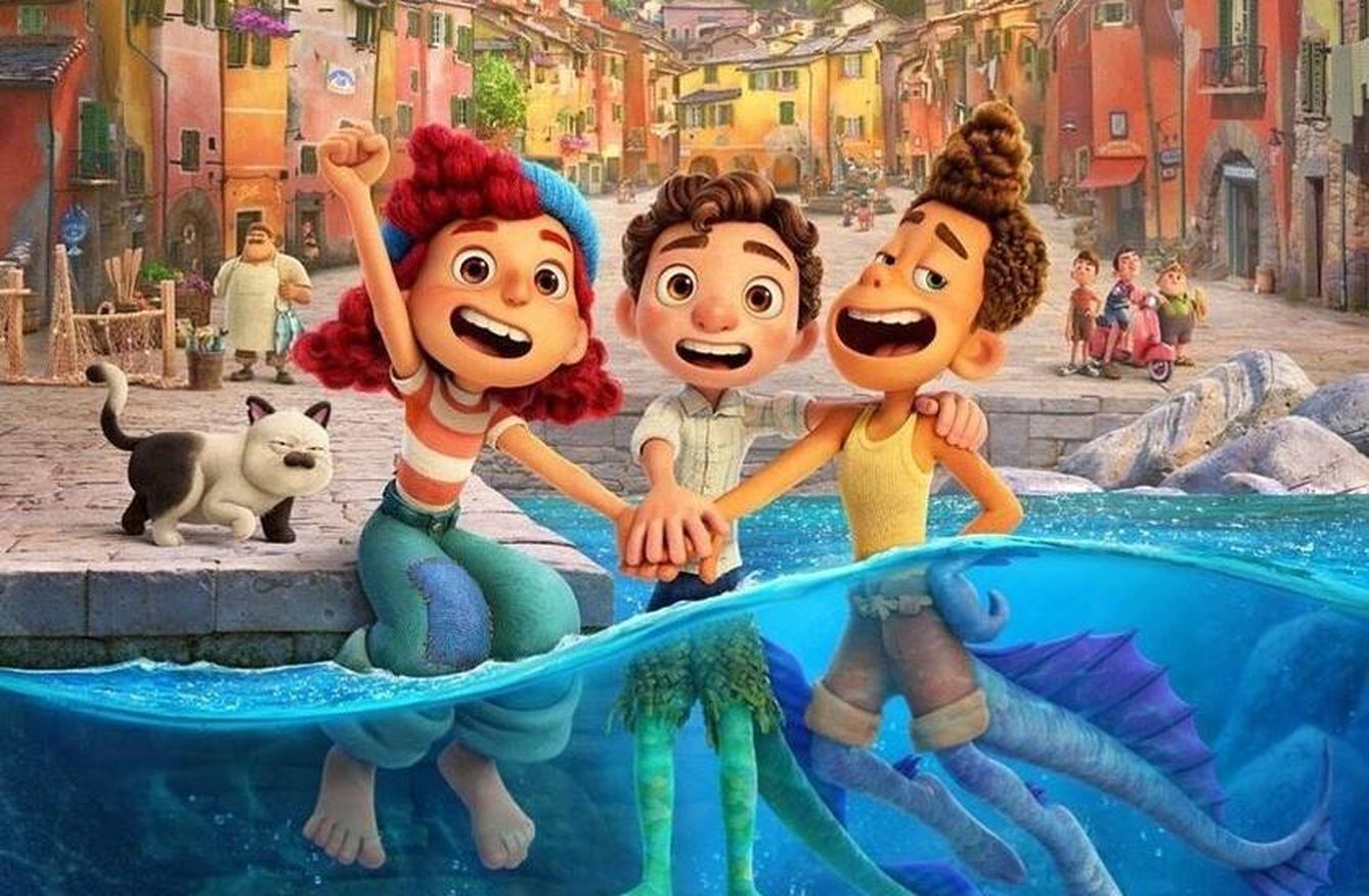 'Luca' es la última producción de Pixar y está ambientada en la Riviera italiana. (Disney)
