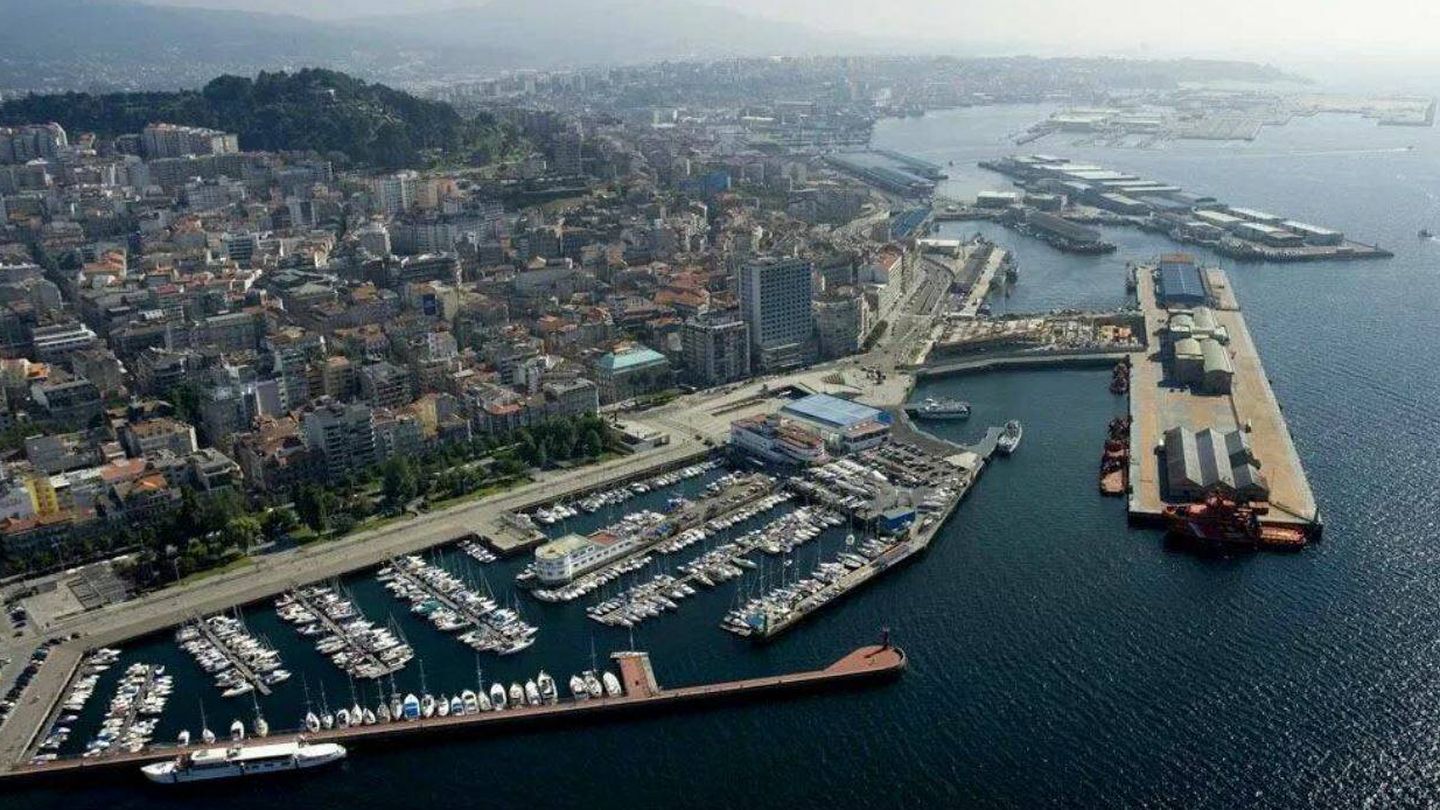 Vista aérea del puerto de Vigo. ('Living Ports')