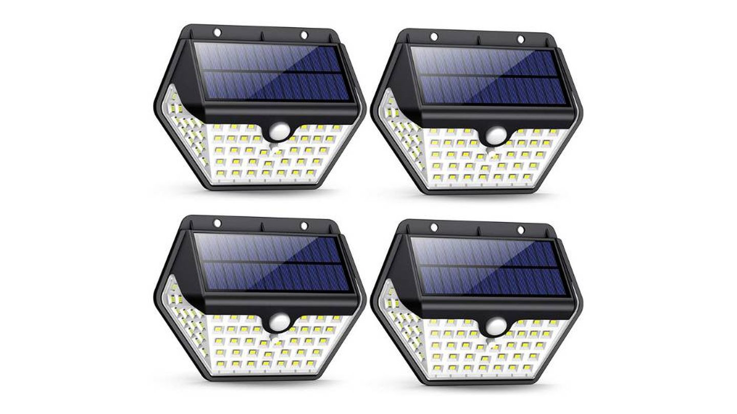 4 luces solares impermeables para exterior iPosible