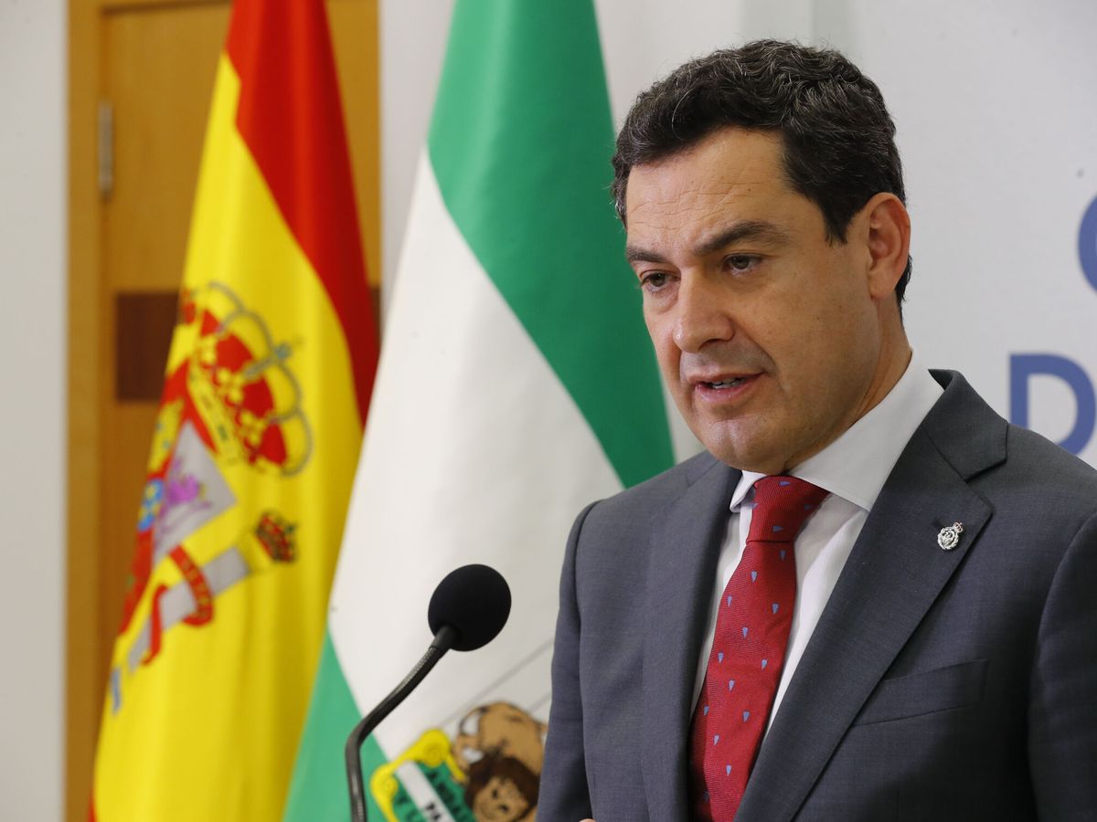 Foto: El presidente de la Junta de Andalucía, Juanma Moreno. (EFE/Elvira Urquijo A.)