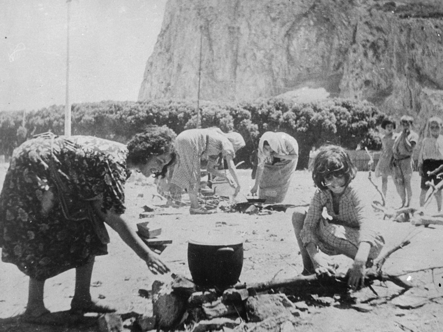 Refugiadas españolas en Gibraltar, 29 de julio de 1936. (Cordon Press)