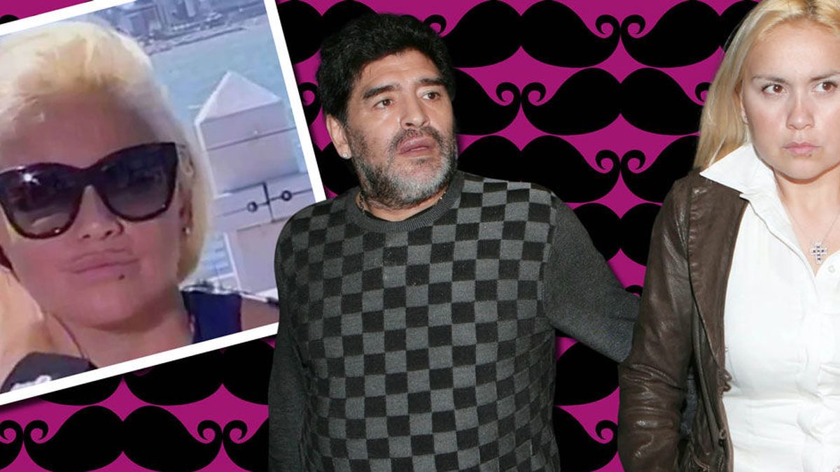 El 'bigote' de Verónica Ojeda hace estallar una nueva guerra en el clan Maradona