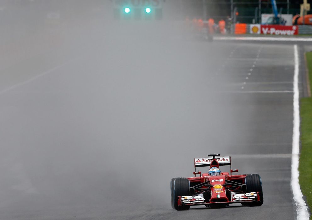 Foto: Fernando Alonso, este sábado, en la pista de Spa Francorchamps.