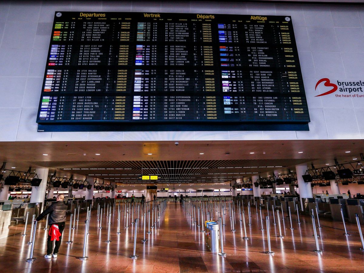 Foto: Aeropuerto de Bruselas. (EFE)