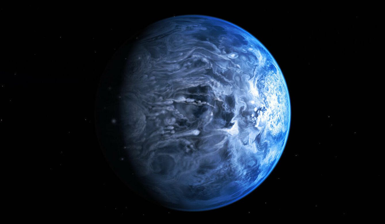 Representación del exoplaneta HD 189733 b, descubierto en 2005. (NASA)