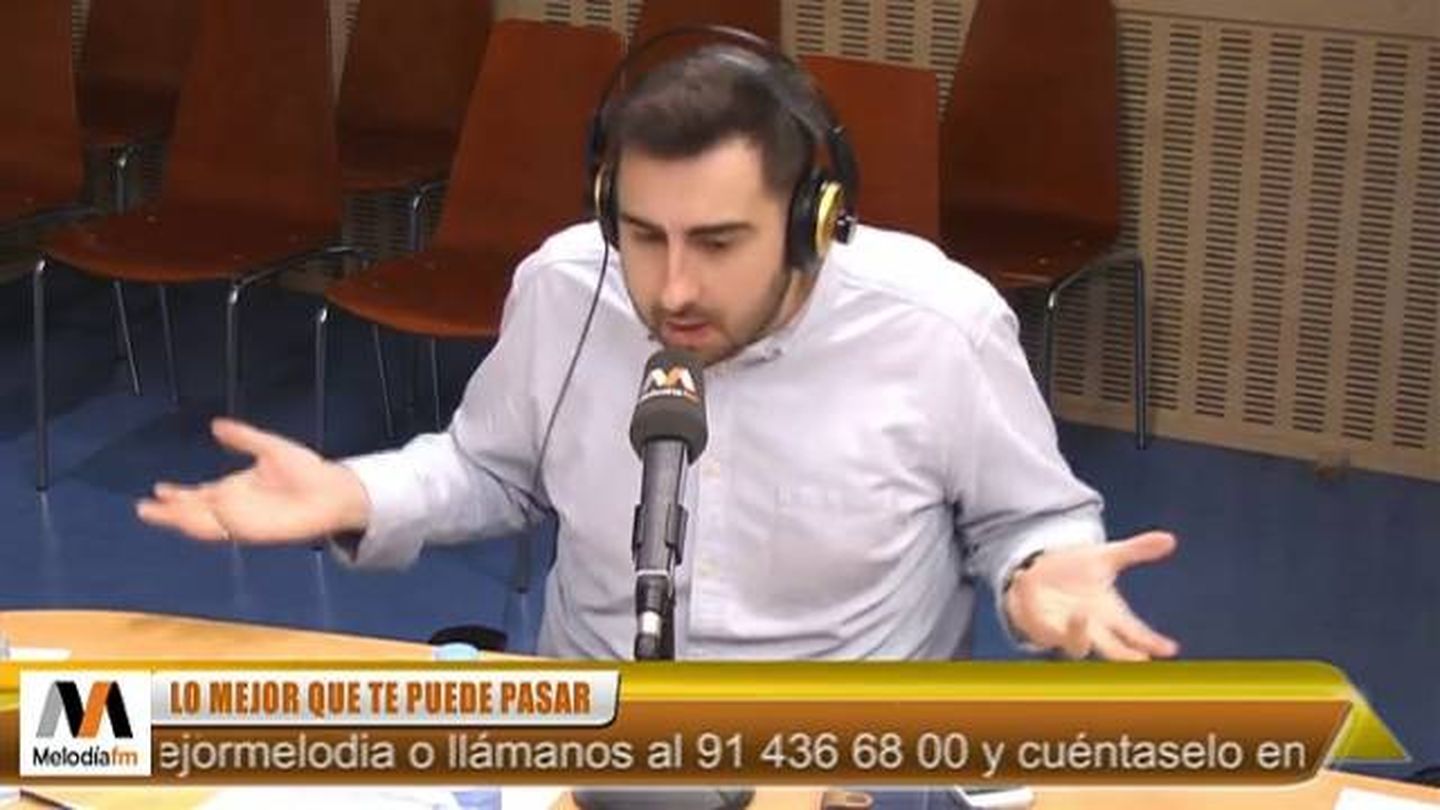 Bernat Barrachina, en Melodía FM. (Atresmedia)