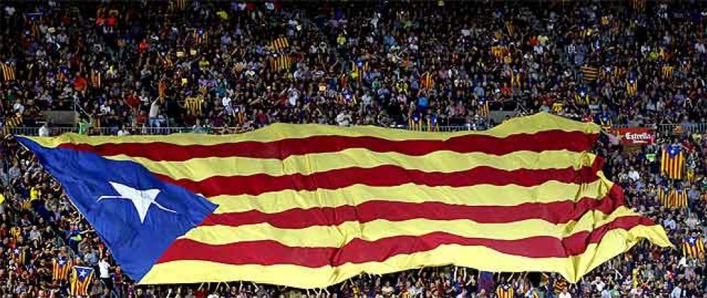 Foto: 'Europe, Catalonia is a new State' mostró el Camp Nou a 400 millones de espectadores