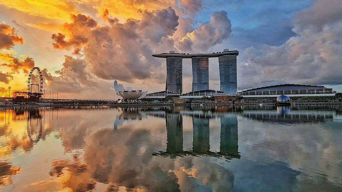 La impresionante silueta del Marina Bay Sands. (Cortesía)