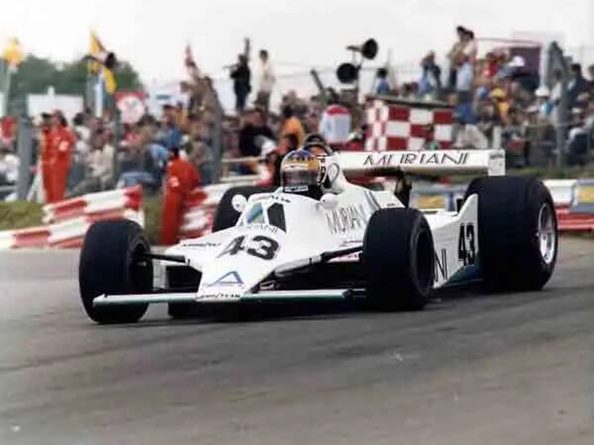 Foto: Desiré Wilson, tratando de clasificarse para el GP de Gran Bretaña de 1980. (Wilson Motorsports)