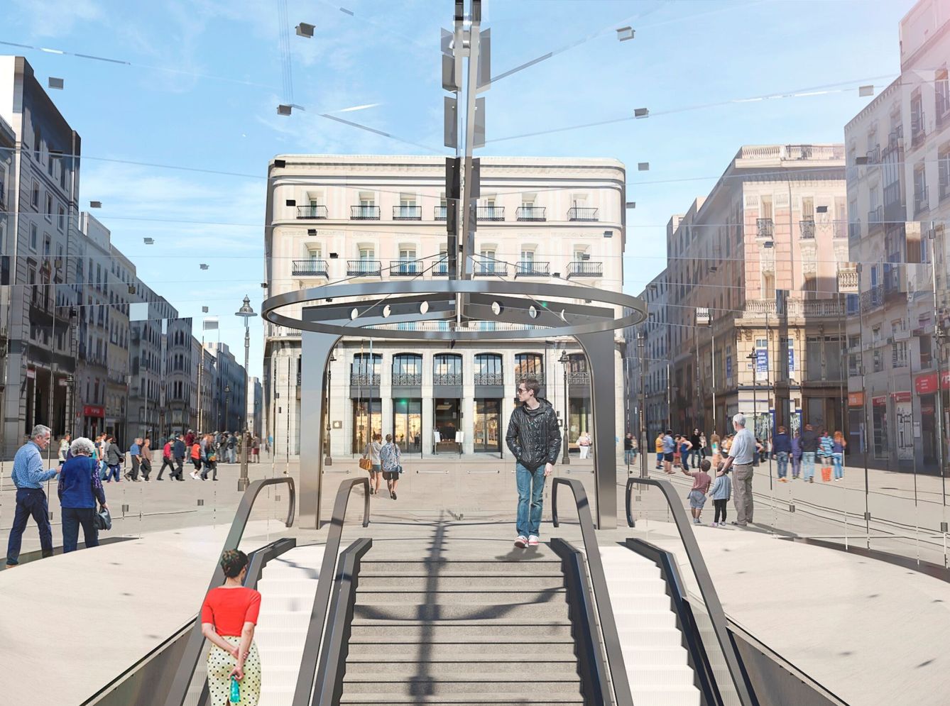 Recreación de la reforma de la Puerta del Sol. (Ayuntamiento de Madrid)