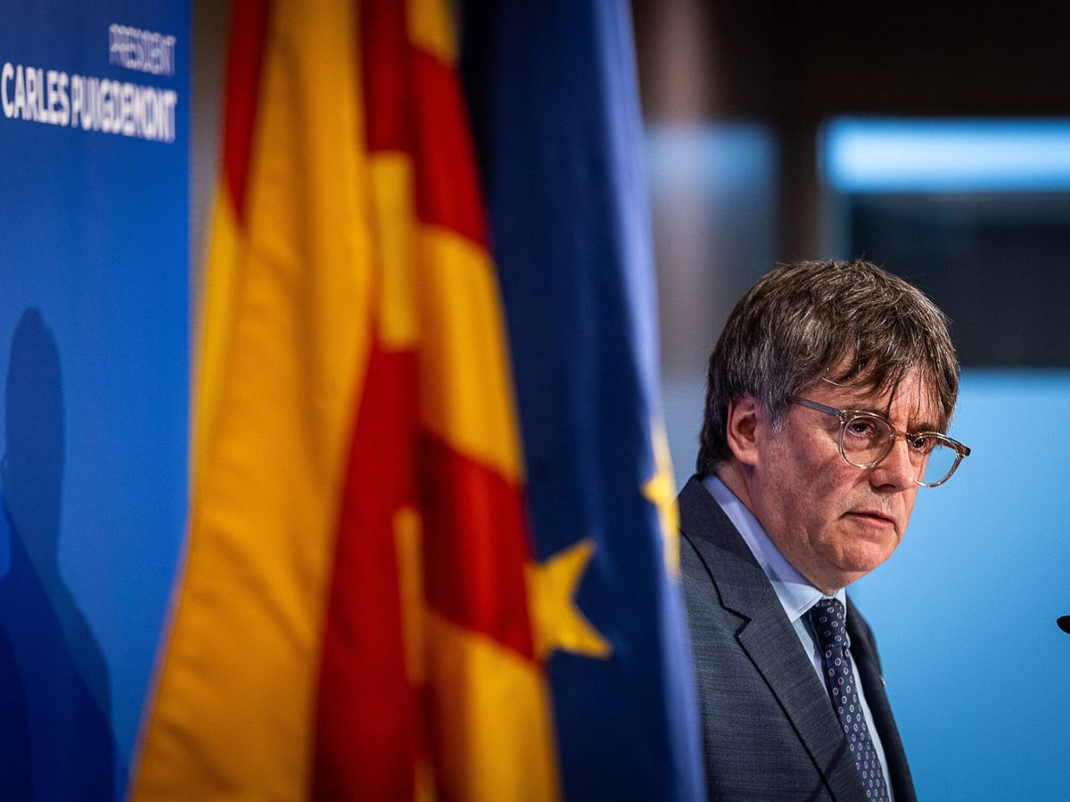 Foto: El expresidente de la Generalitat Carles Puigdemont en Bruselas. (Europa Press)