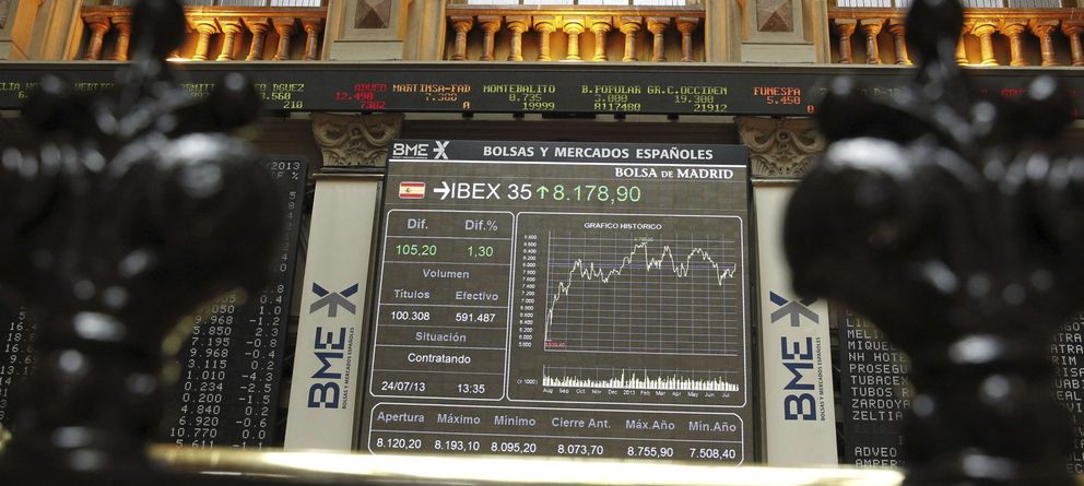 El Ibex conquista los 8.200 y avanza en solitario en Europa gracias a la banca 