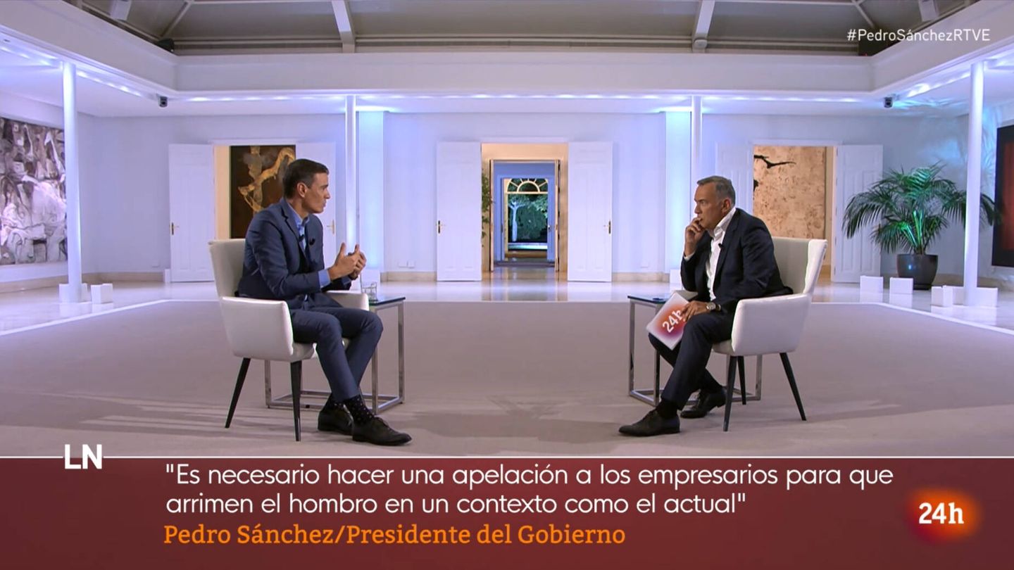 Entrevista de Xabier Fortes a Pedro Sánchez. (TVE)