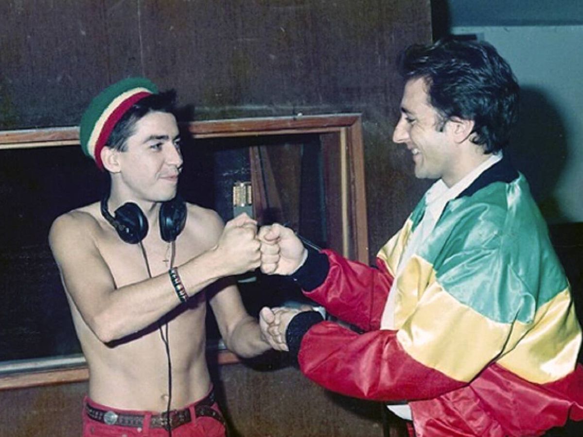 Foto: Pere Andrés y Sergio Monleón, Jah Macetas en 1986. (Cedida)