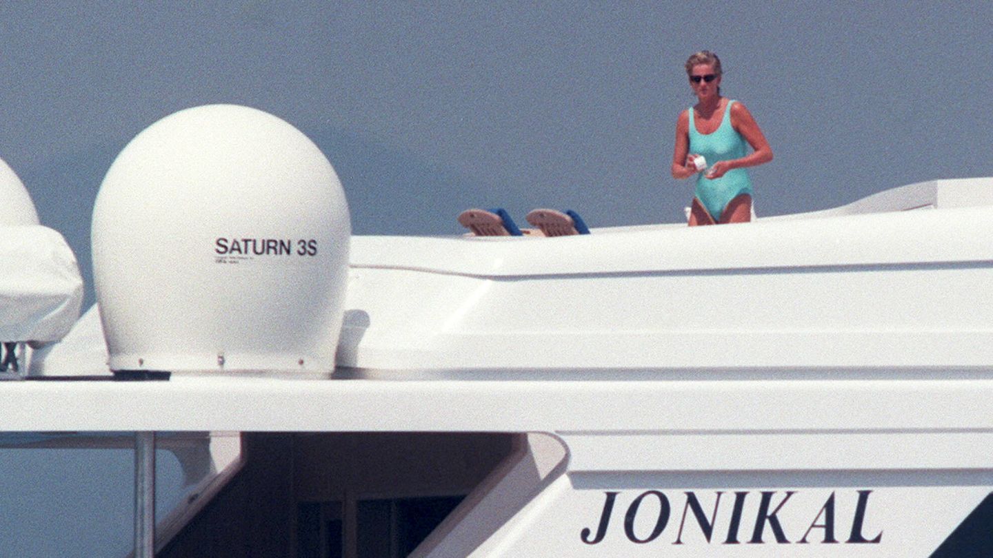 La princesa Diana, en Portofino en 1997. (Gtres)